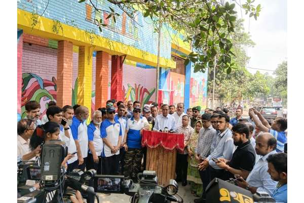 কলাবাগানে secondary waste disposal transfer Station এর উদ্বোধন